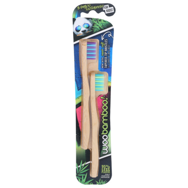 Woobamboo! Kid's Sprout Toothbrush 2 Pack