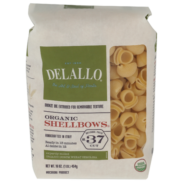 Delallo Organic Shellbow Pasta Number 37