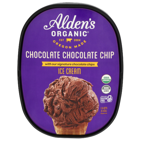 Alden's Organic Chocolate Chocolate Chip Ice Cream