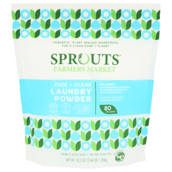 Sprouts Free And Clear Powder Laundry Detergent