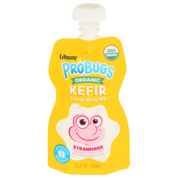 Lifeway Organic Strawa Probugs Kefir