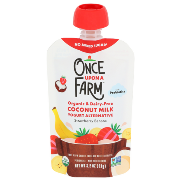 Once Upon A Farm Organic Strawberry Baa Coconut Milk Yogurt Alternative