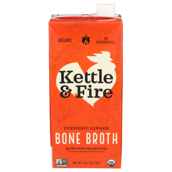 Kettle & Fire Organic Tumeric Ginger Chicken Bone Broth