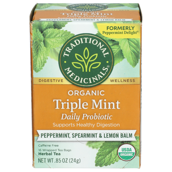 Traditional Medicinals Organic Triple Mint Probiotic Tea