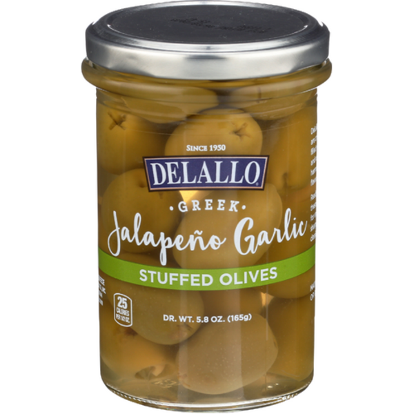 Delallo Jalapeno Garlic Stuffed Olives