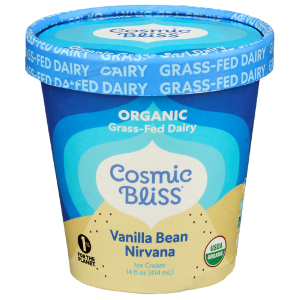 Cosmic Bliss Organic Vanilla Bean Nirvana Grass-Fed Dairy Ice Cream