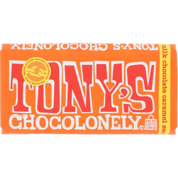 Tony's Chocolonely 32% Dark Chocolate Caramel Sea Salt Bar
