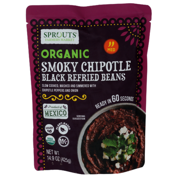 Sprouts Organic Smoky Chipotle Black Refried Beans