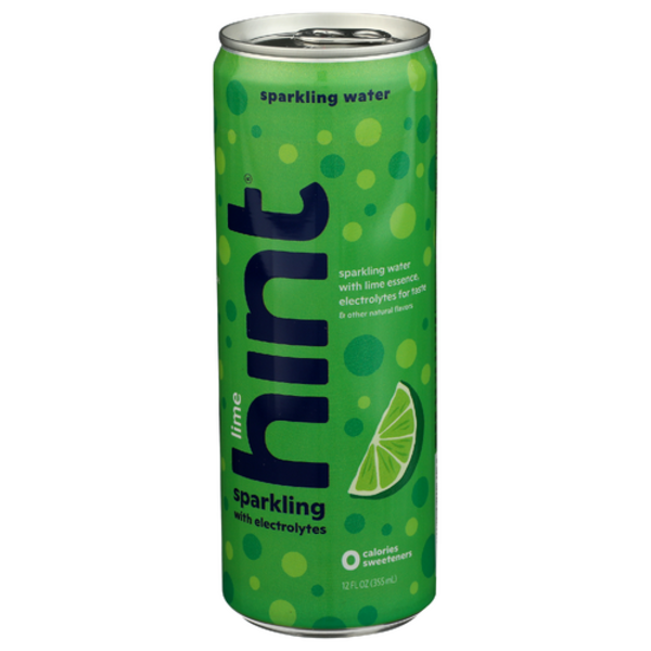 Hint Lime Sparkling Water With Electrolytes