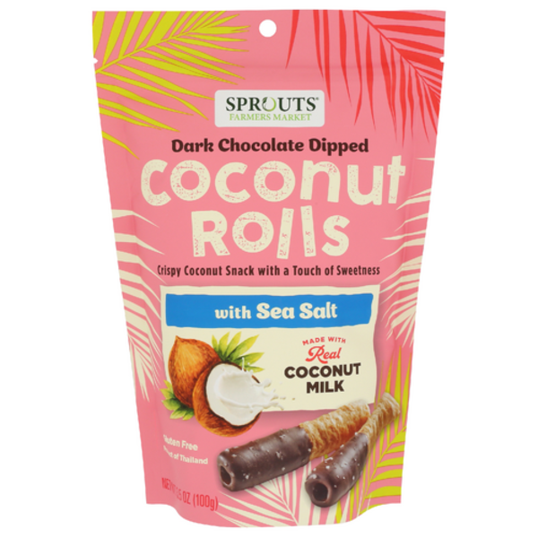 Sprouts Dark Chocolate Dipped Coconut Rolls