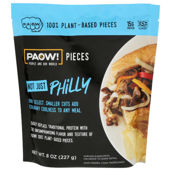 Paow Not Just Philly Plant Based Steak Pieces