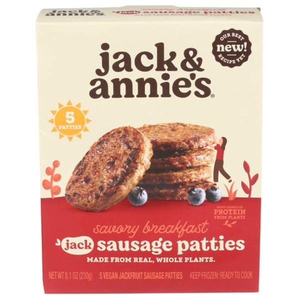Jack & Annies Savory Breakfast Jackfruit Sausages Patties