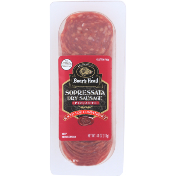 Boar's Head Brand Sliced Sopressata Dry Sausage
