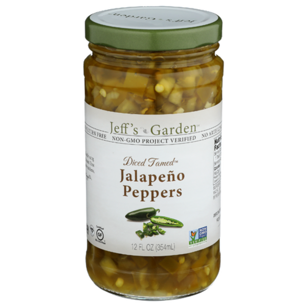 Jeff's Garden Diced Tamed Jalapeno Peppers