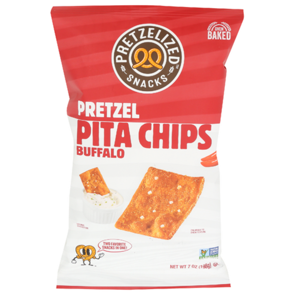 Pretzelized Buffalo Pretzel Pita Chips