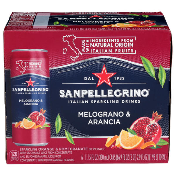 San Pellegrino Melograno & Arancia Sparkling Drinks 6 Pack