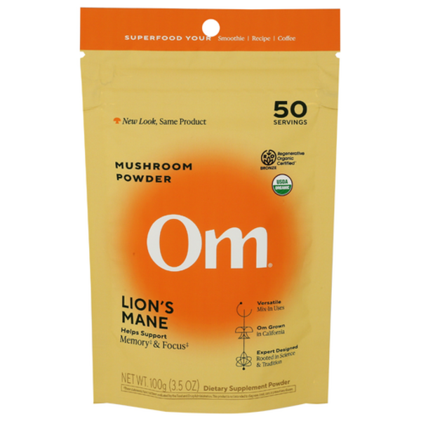 Organic Mushroom Nutrition Lions Mane Powder