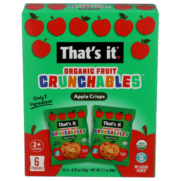 That's It Organic Apple Crisps Fruit Crunchables