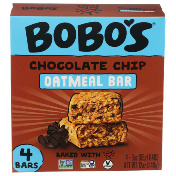 Bobo's Chocolate Chip Oatmeal Bars 4 Pack