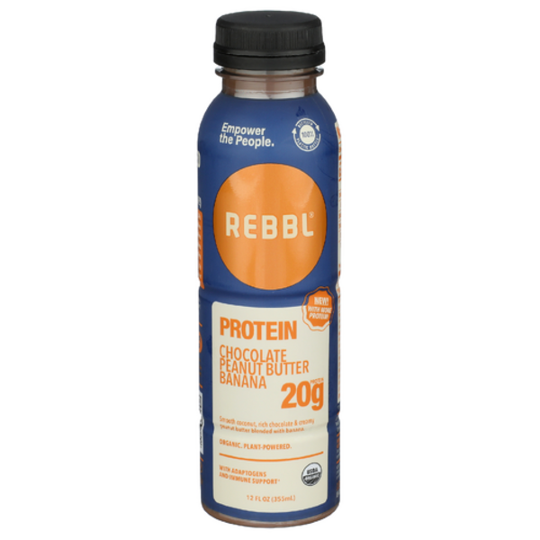 Rebbl Organic Chocolate Peanut Butter Baa Protein Elixir