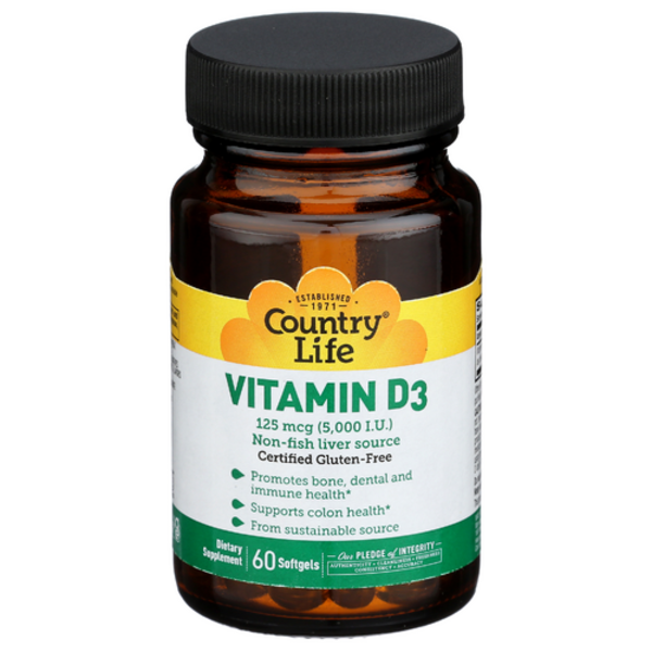 Country Life Vitamin D3 5000 IU
