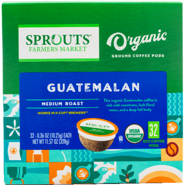 Sprouts Organic Guatemalan Coffee Pods