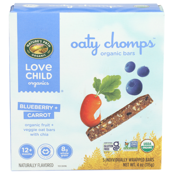 Love Child Organics Organic Blueberry Carrot Oaty Chomps 5 Pack