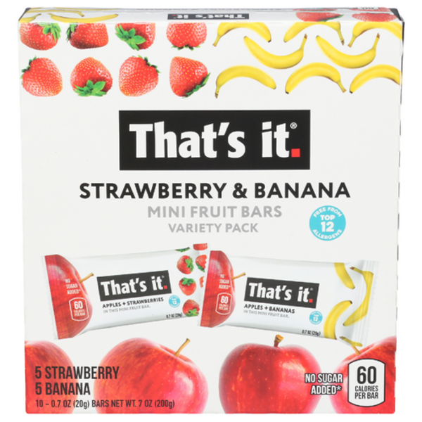 That's It Strawberry & Baa Mini Fruit Bars Variety Pack