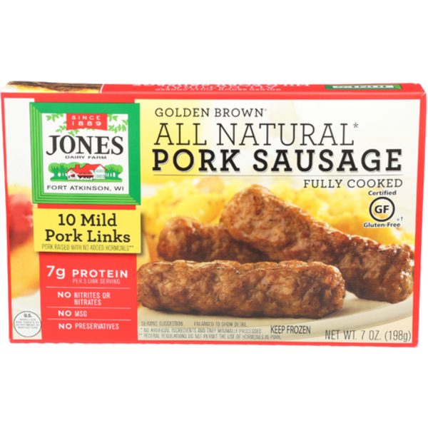 Jones Dairy Farm All Natural Fully Cooked Frozen Pork Sausage Links