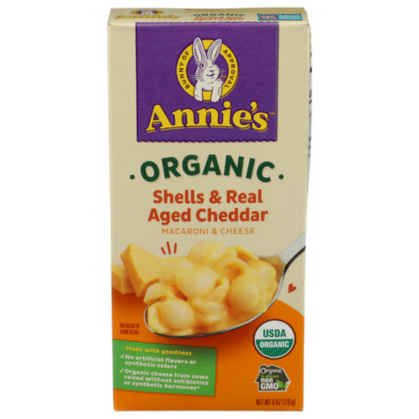 Annie's Homegrown Organic Shells & Real Aged Cheddar Macaroni