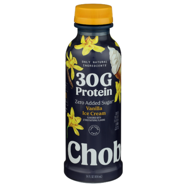 Chobani Vanilla Ice Cream Zero Sugar Greek Yogurt Protein Drink