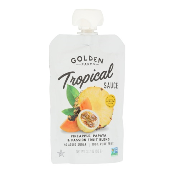 Golden Farms Tropical Blend Fruit Sauce Pouch 4 Pack