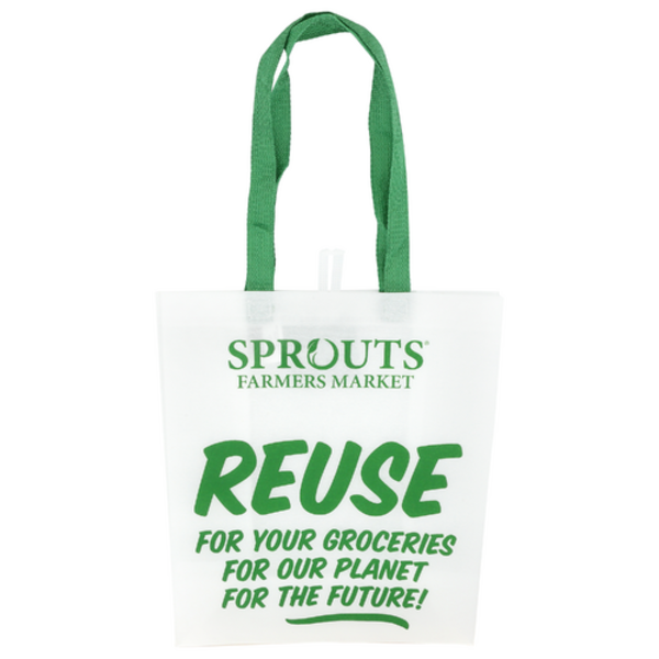 Sprouts White Reusable Shopping Bag