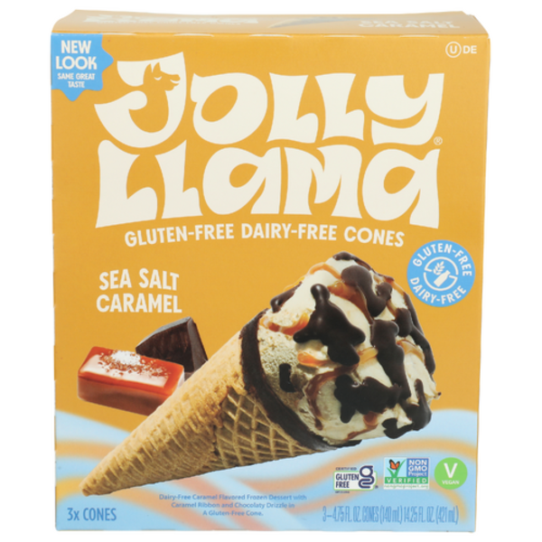 Jolly Llama Sea Salt Caramel Cones