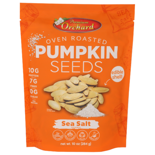 Premium Orchard Sea Salt Dry Roasted Pumpkin Seeds
