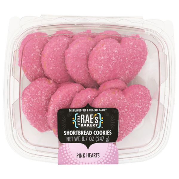 Little Raes Bakery Pink Hearts Shortbread Cookies