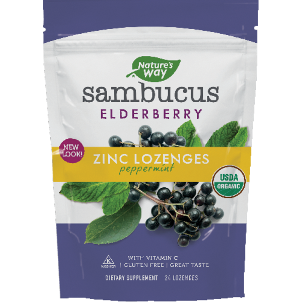 Nature's Way Mint Sambucus Zinc Lozenges