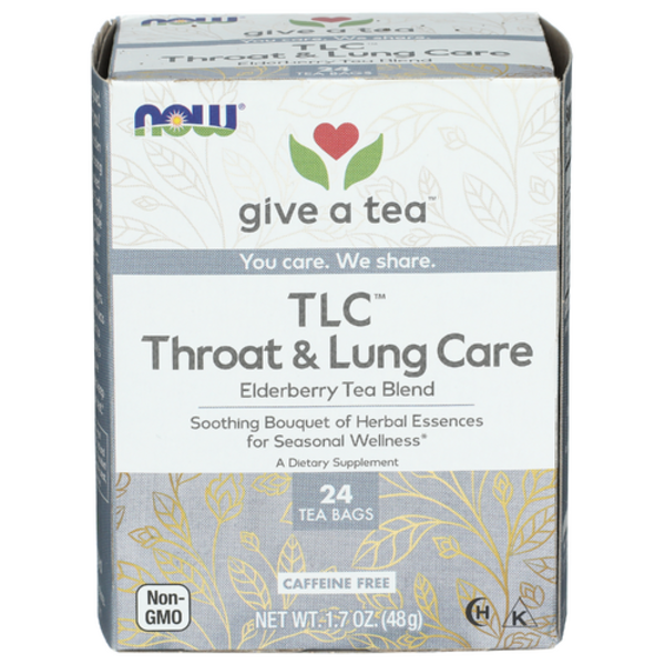 Now TLC Throat & Lung Care Elderberry Tea Blend