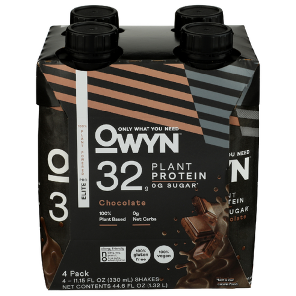 Only What You Need Chocolate Elite Protein Shakes 4 Pack