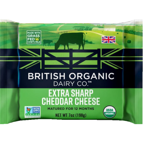 British Organic Dairy Co. Organic Mature Extra Sharp Cheddar Cheese