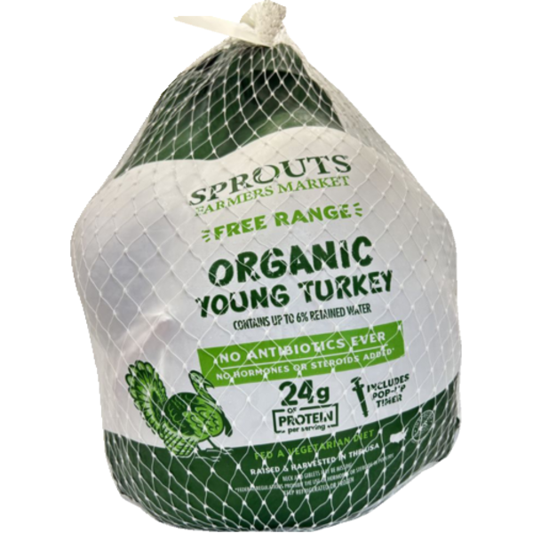 Sprouts Frozen Organic No Antibiotics Ever Turkey 10-16 Lb., Limit 2