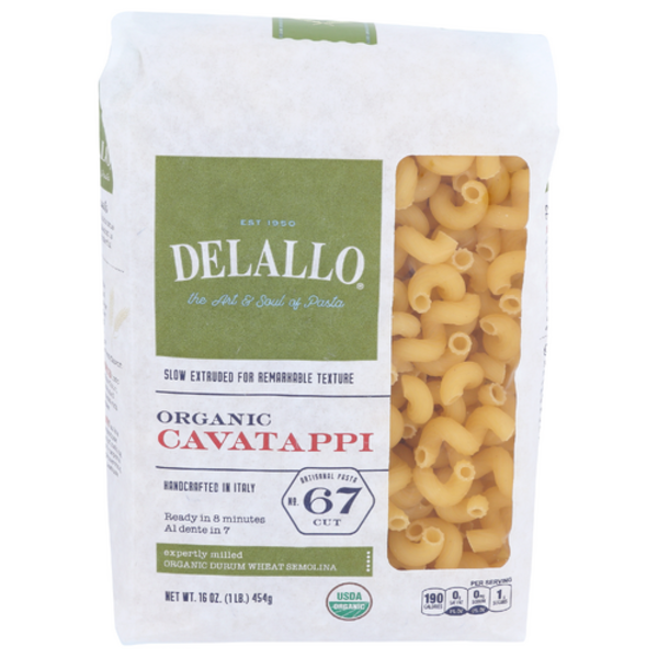 Delallo Organic Cavatappi Pasta Number 67
