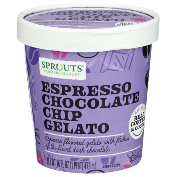 Sprouts Espresso Chocolate Chip Gelato