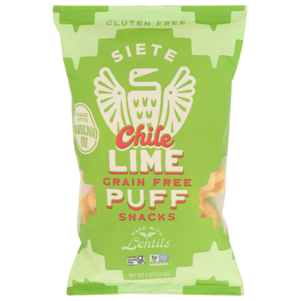Siete Chile Lime Grain Free Puff Snacks