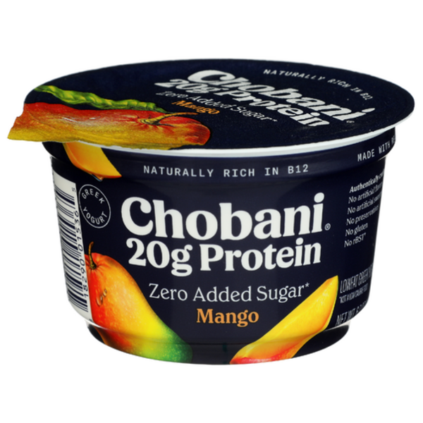 Chobani Mango Zero Added Sugar 20G Protein Greek Yogurt