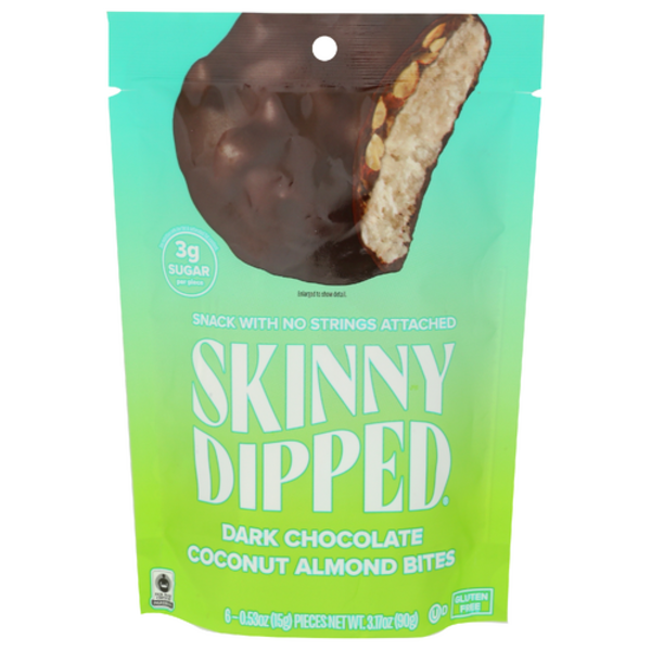 Skinnydipped Dark Chocolate Coconut Almond Bites