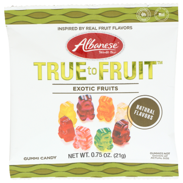Albanese Confectionery True To Fruit Exotic Gummi Bears