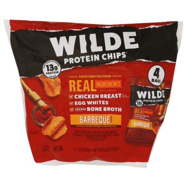 Wilde Barbeque Flavored Chicken Protein Chips 4 Pack