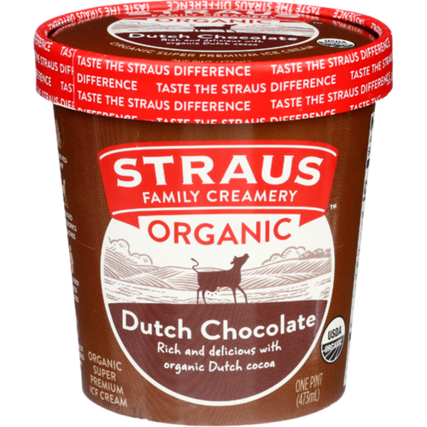 Straus Organic Dutch Chocolate Ice Cream