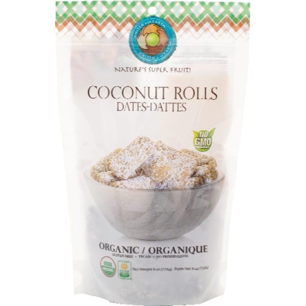United With Earth Organic Coconut Date Rolls